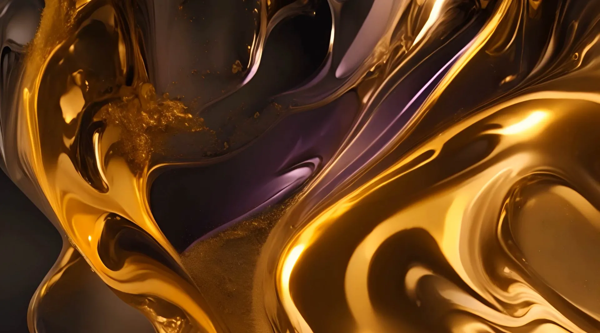 Luxurious Liquid Gold wave Backdrop
